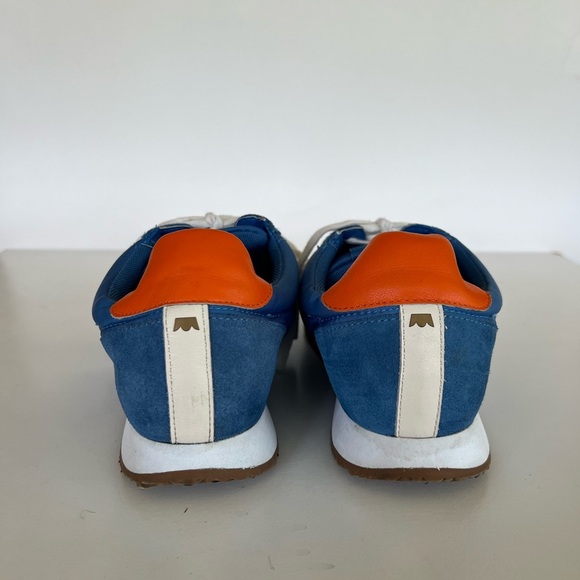 Birdies ‘The Roadrunner’ Suede Athletic Sneakers, Ultramarine Blue/Orange, 8.5 - Picture 5 of 12